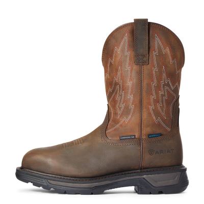 Ariat Big Rig Waterproof - Werkschoenen DonkerBruin Heren - 22915-410